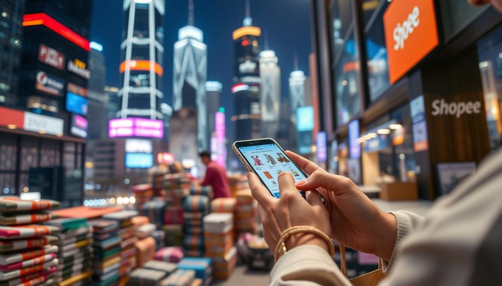 Compras online na Shopee